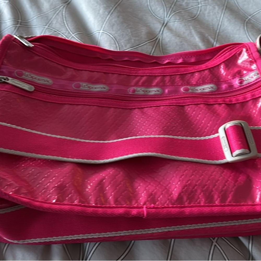 LeSportsac Crossbody Bag, Hot Pink EUC
